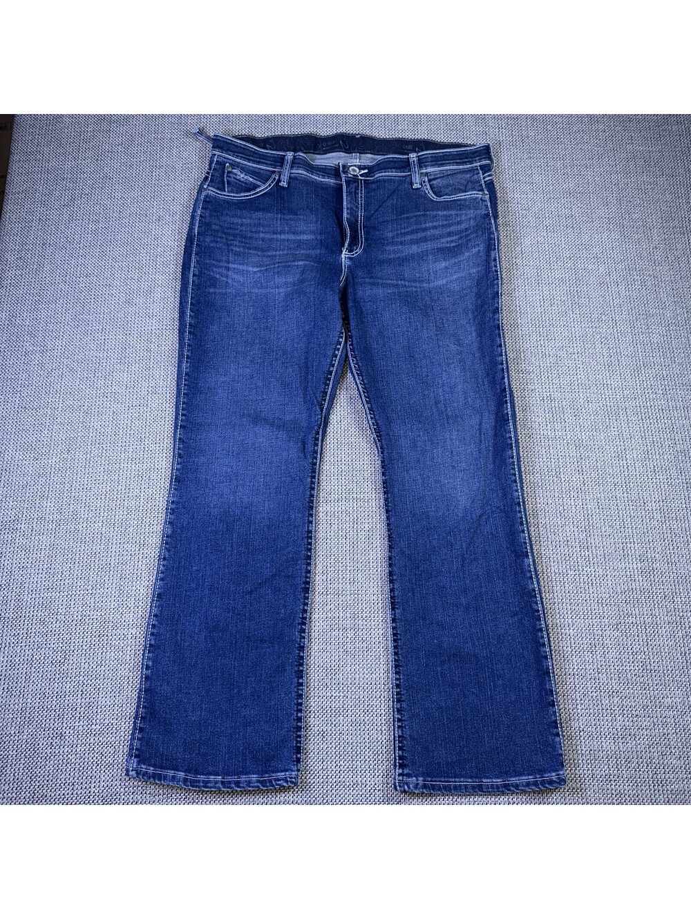 Wrangler Womens Q Baby Ultimate Riding Jeans Size 15/16 x 30 Dark Wash Stretch